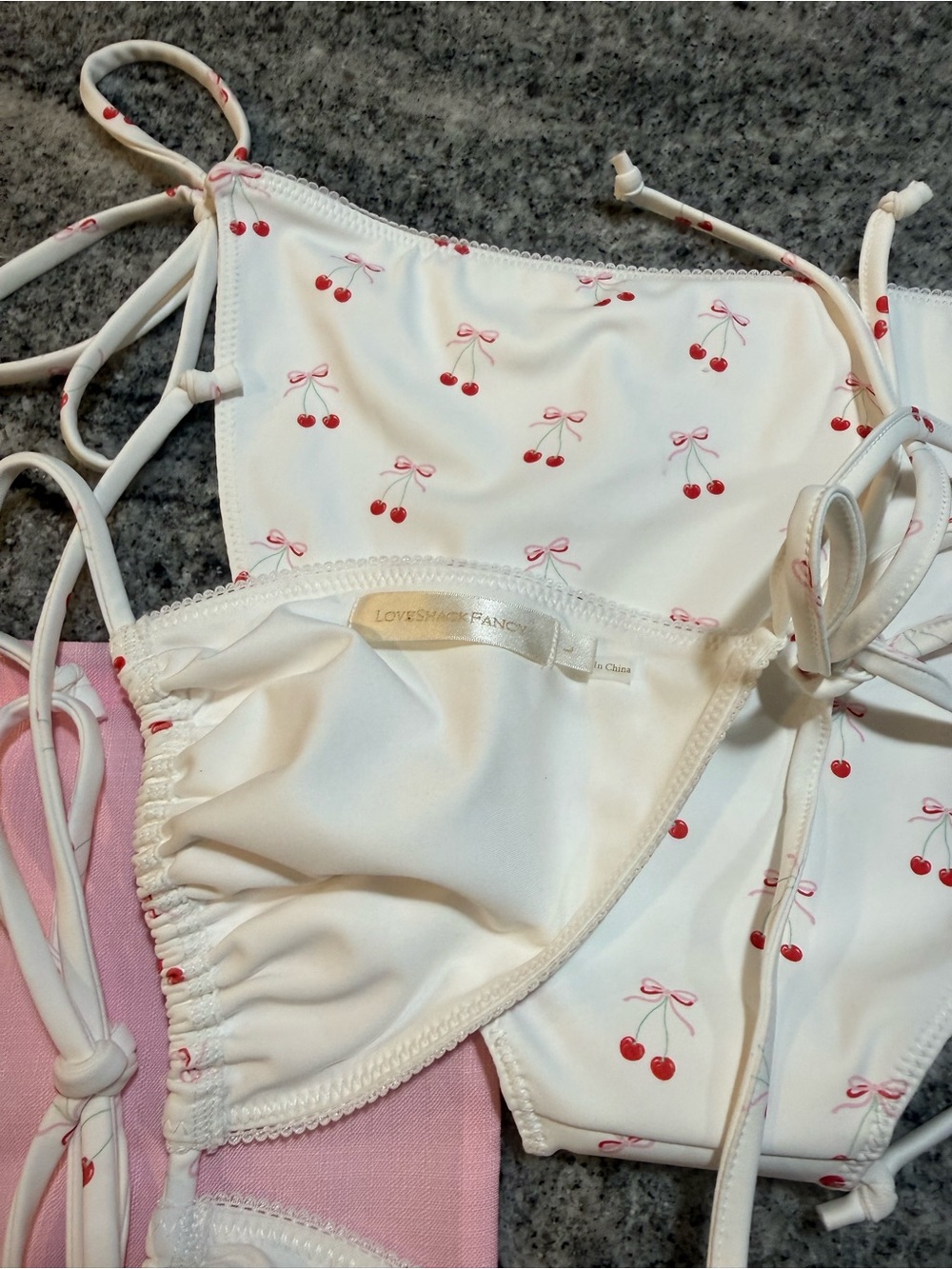 LoveShackFancy Harbor Cherry Bikini set - Picture 10 of 11